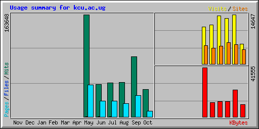 Usage summary for kcu.ac.ug