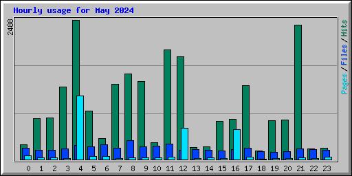Hourly usage for May 2024