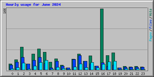 Hourly usage for June 2024