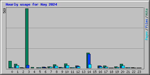 Hourly usage for May 2024