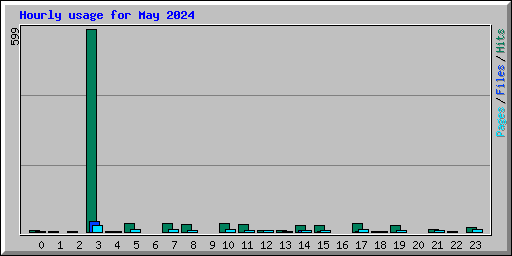 Hourly usage for May 2024