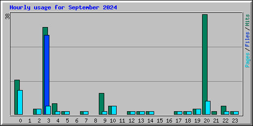 Hourly usage for September 2024