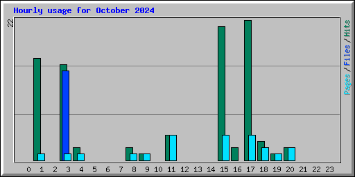 Hourly usage for October 2024
