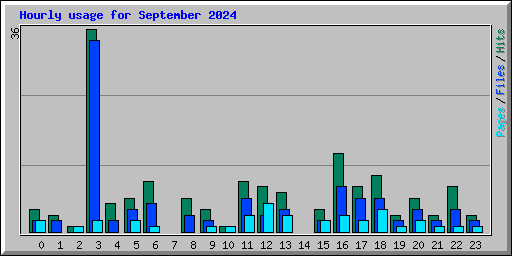 Hourly usage for September 2024