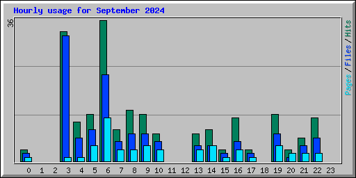 Hourly usage for September 2024